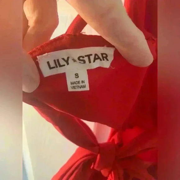 Woman's Red Lily Star Cowl Neck Adjustable Bodysuit Size Small - Picture 2 of 8